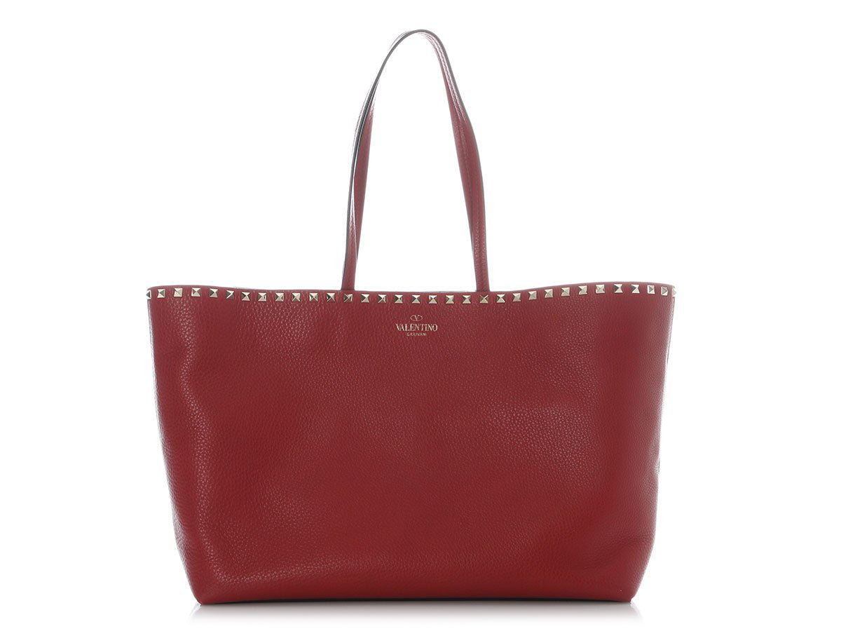 Valentino Valentino Red Rockstud Tote