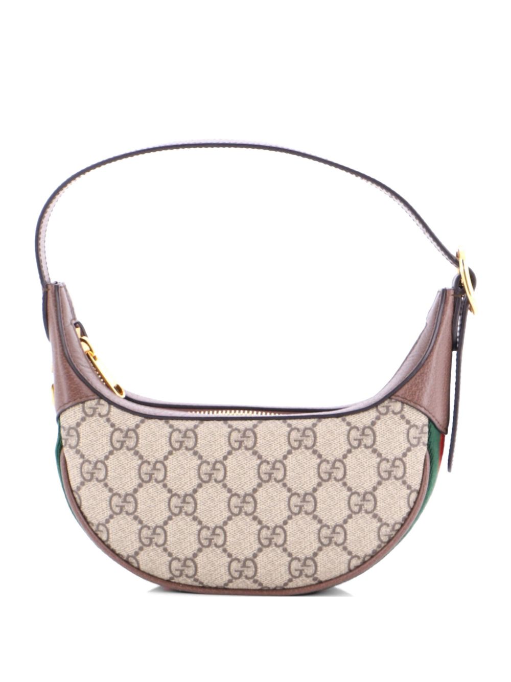 Ophidia Half Moon Bag GG Coated Canvas Mini hobo bag