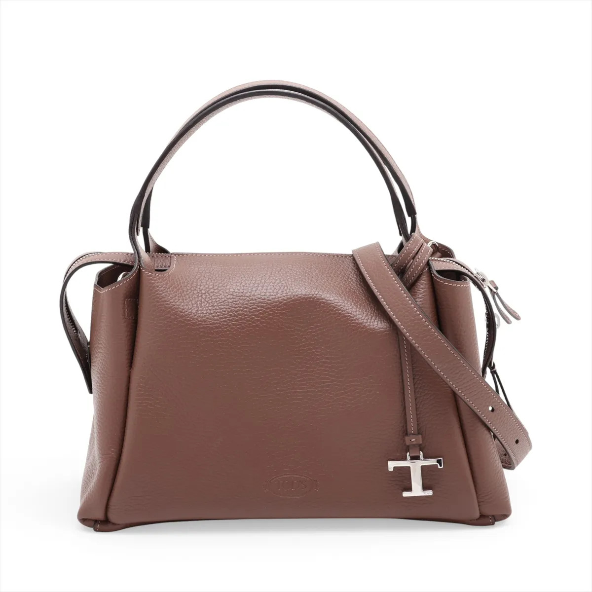 Tod's Leather 2 Way Handbag Brown