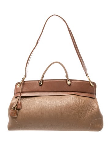Leather Top Handle Bag
