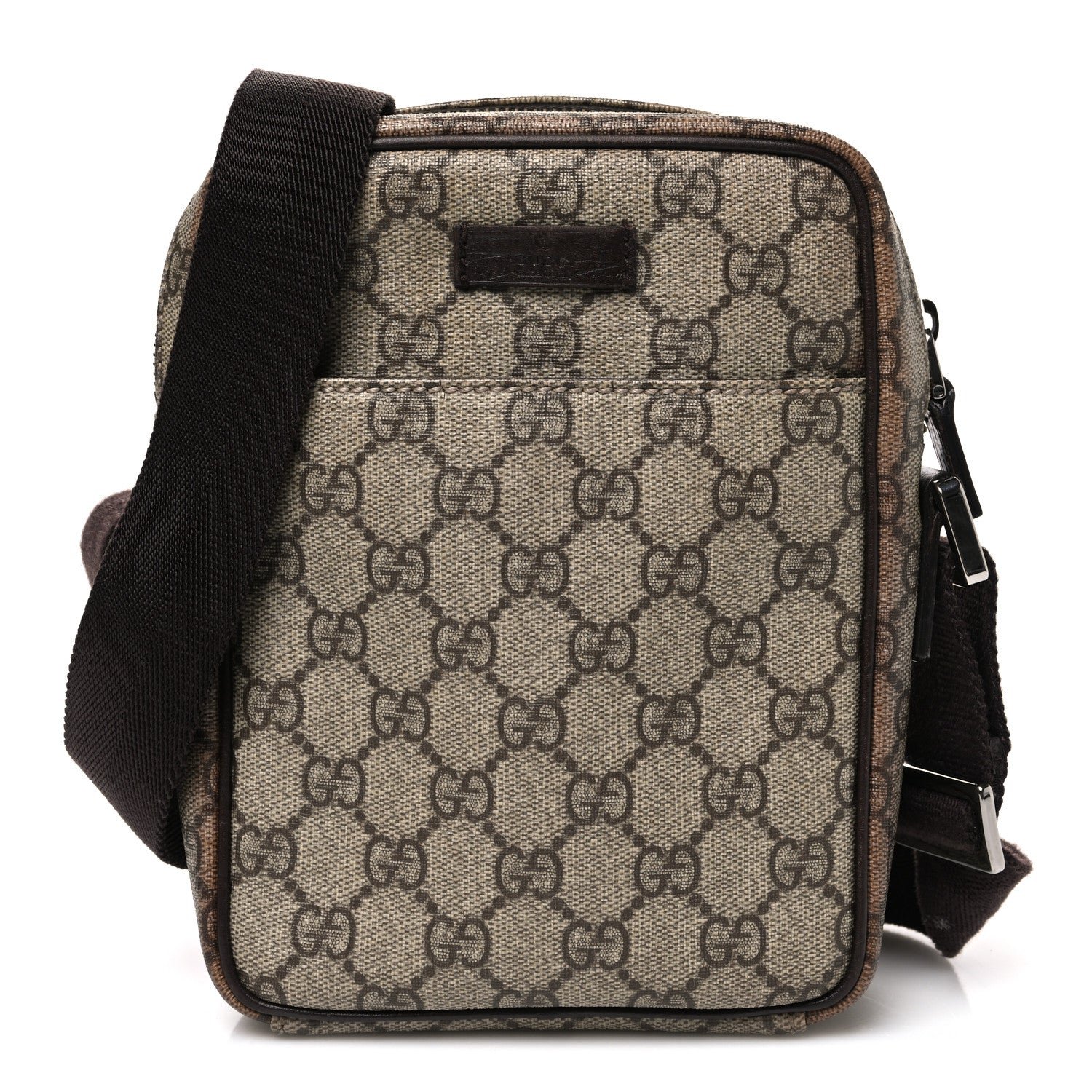 Gucci GG Plus Monogram Messenger Bag Ebony