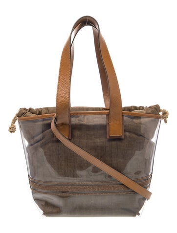 Brunello Cucinelli Leather Shopper Tote Large