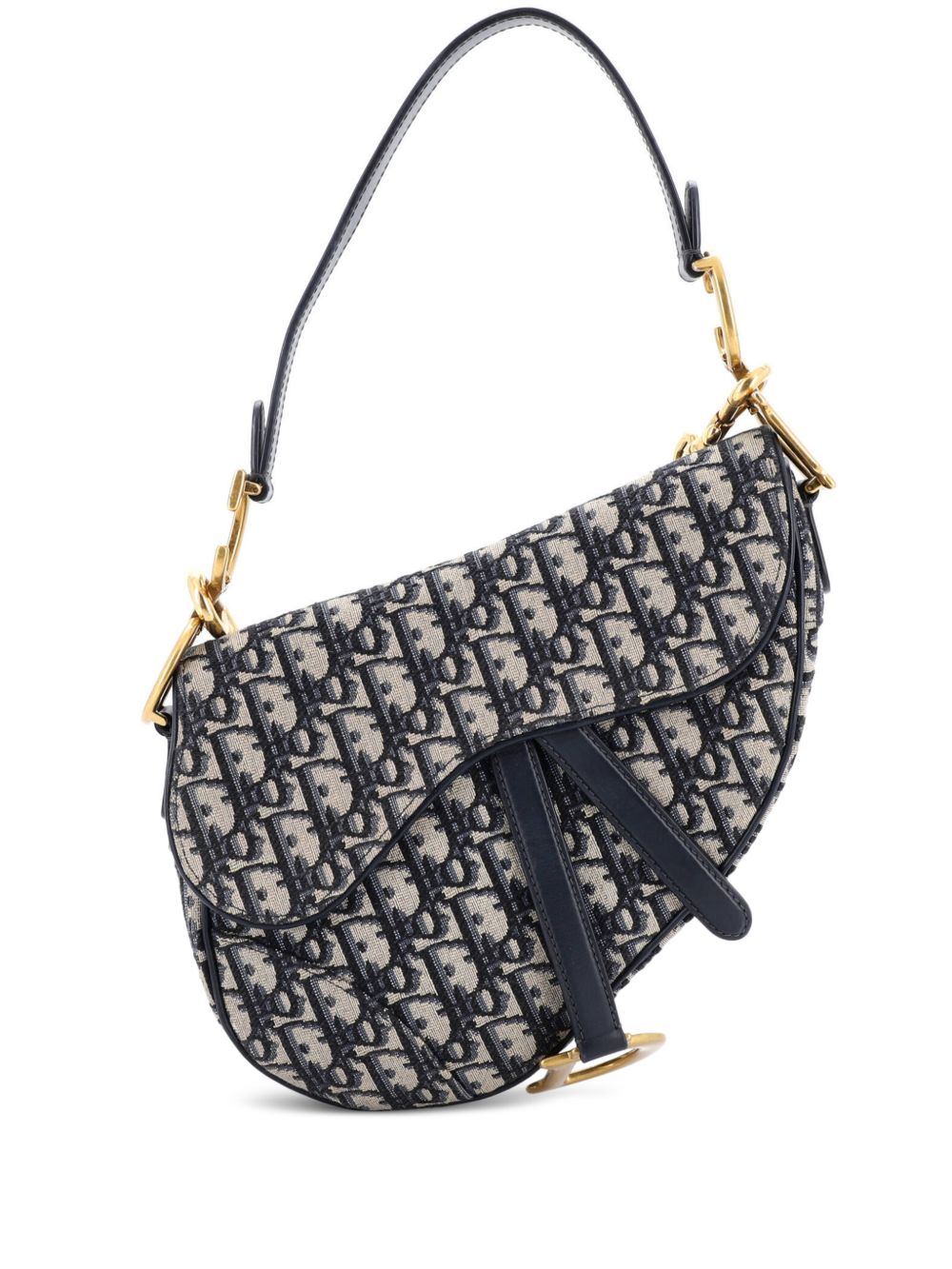 Saddle Handbag with Strap Oblique Canvas Medium shoulder bag