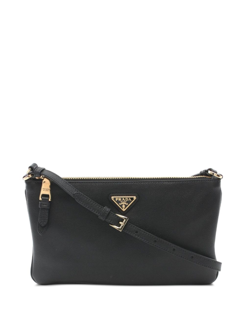 Prada 2010s leather shoulder bag