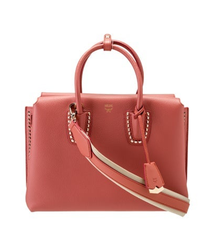MCM Leather Top Handle Bag