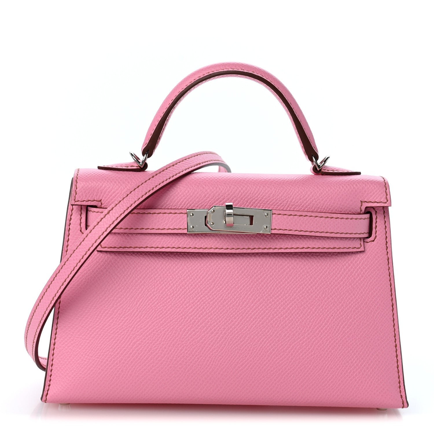Hermes Epsom Mini Kelly Sellier 20  5P Pink