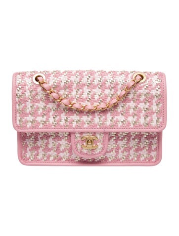 Medium Woven Flap Bag