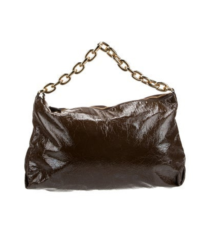 Khaite Patent Leather Top Handle Bag