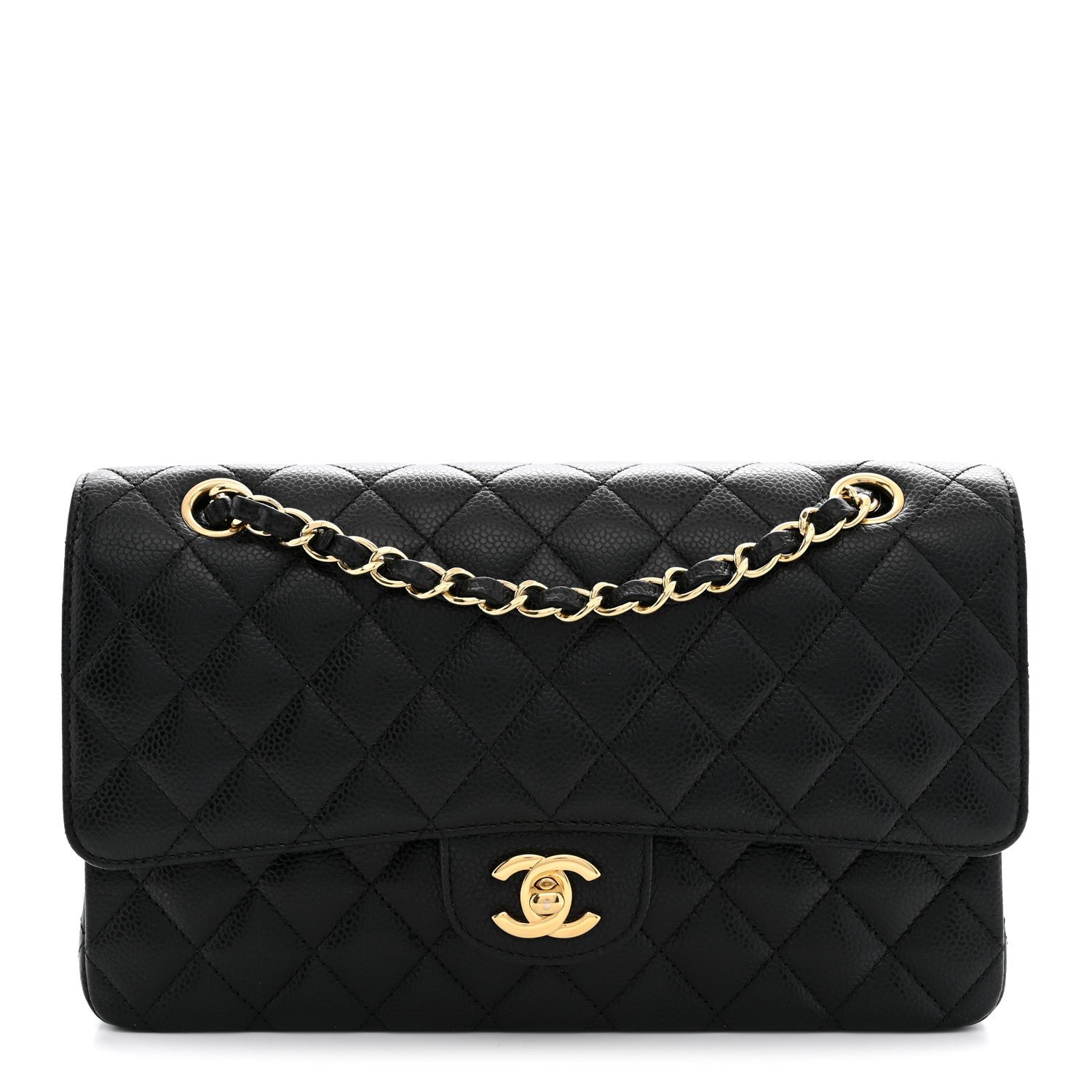 Chanel Caviar Quilted Medium Double Flap Black
