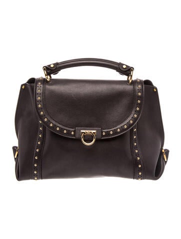 Leather Top Handle Bag