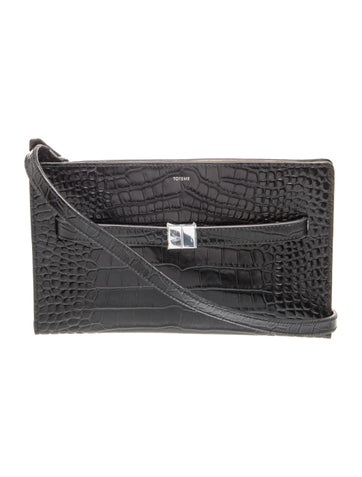 Embossed Leather Crossbody Bag