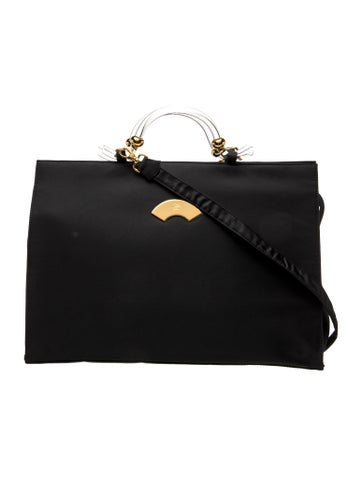 Karl Lagerfeld Leather Top Handle Bag