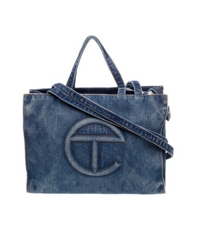 Telfar Signature Denim Shopper Medium