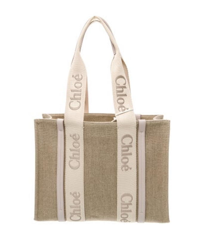 Chloe Canvas Medium Woody Tote Bag
