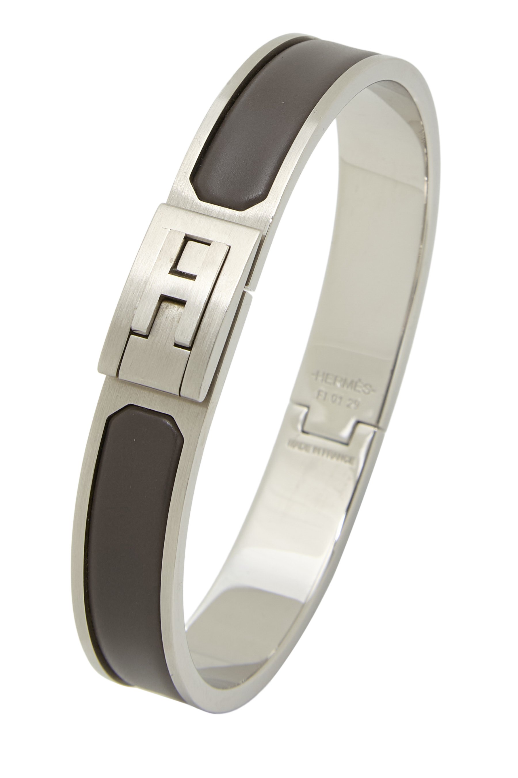 Grey Enamel Jet Bracelet