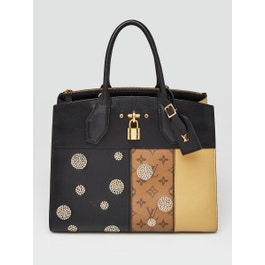 Louis Vuitton Limited Edition Monogram Reverse Canvas Night Light Steamer MM Bag w/o Strap