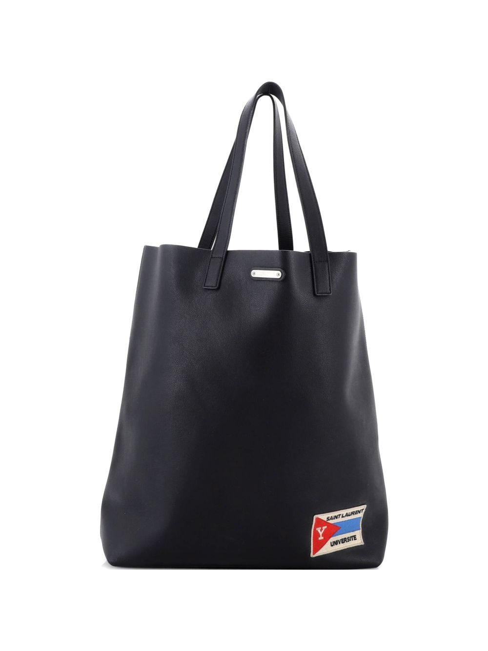 Bold Leather with Applique Large tote bag