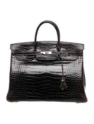 Shiny Porosus Crocodile Birkin 40