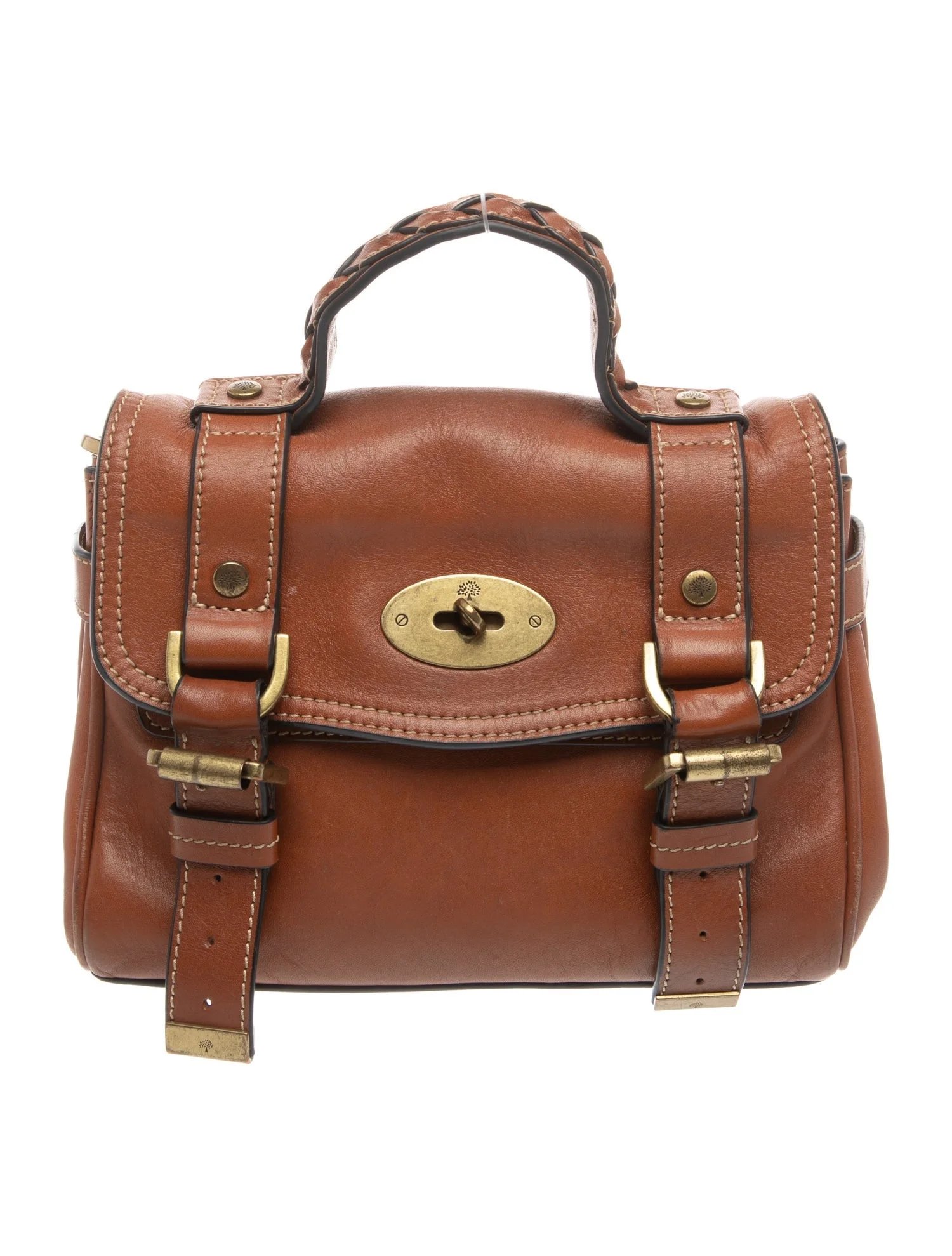 Leather Top Handle Bag