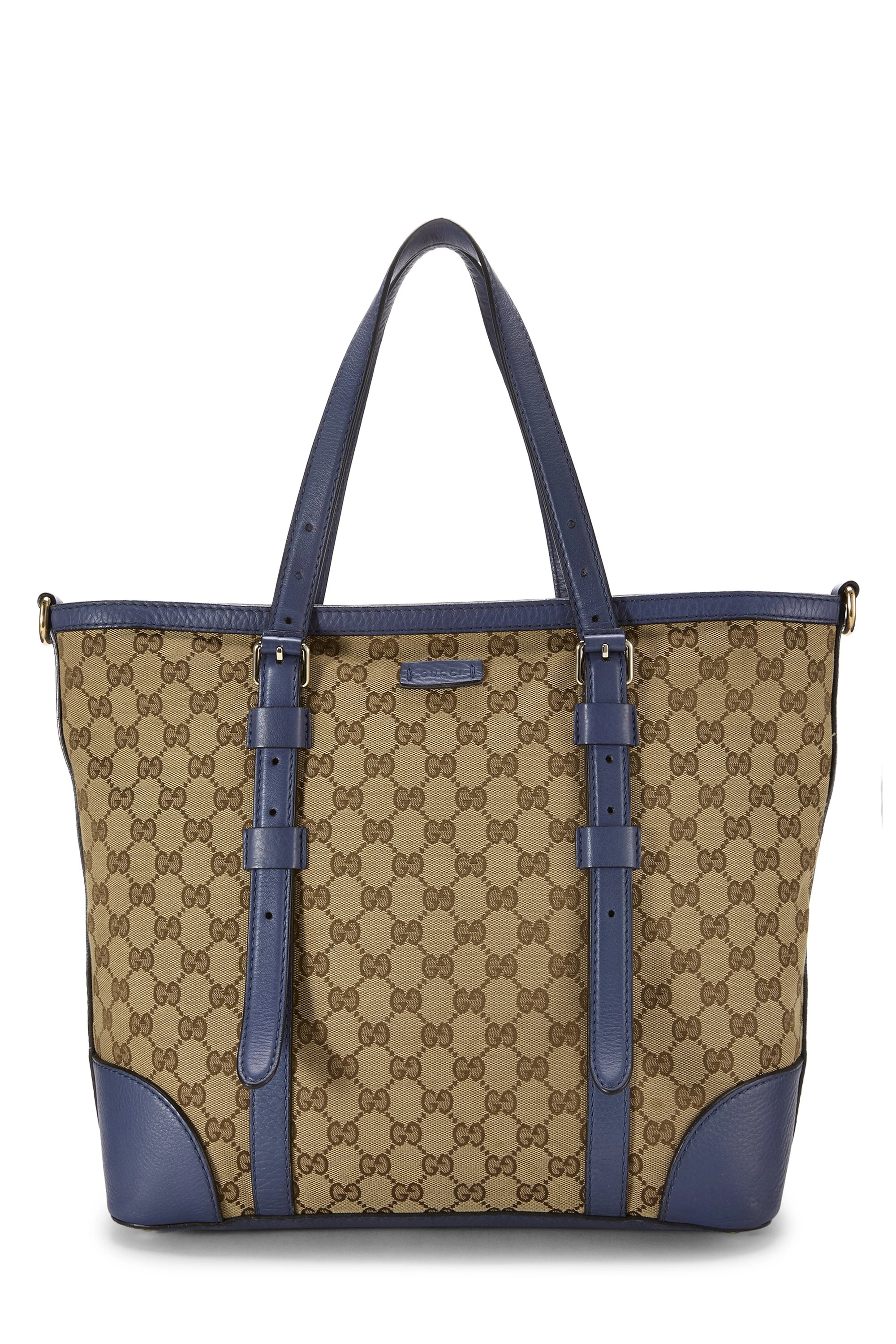 Blue Original GG Canvas Tote