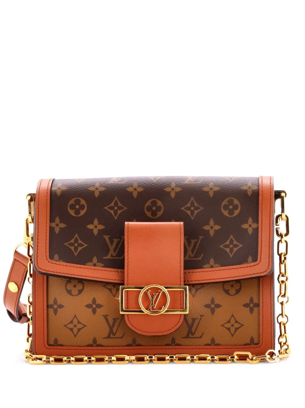 Dauphine Reverse Monogram Canvas MM shoulder bag