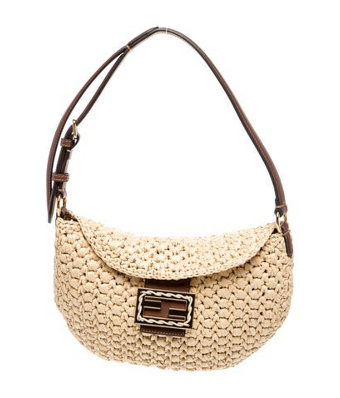 Fendi Raffia Baguette