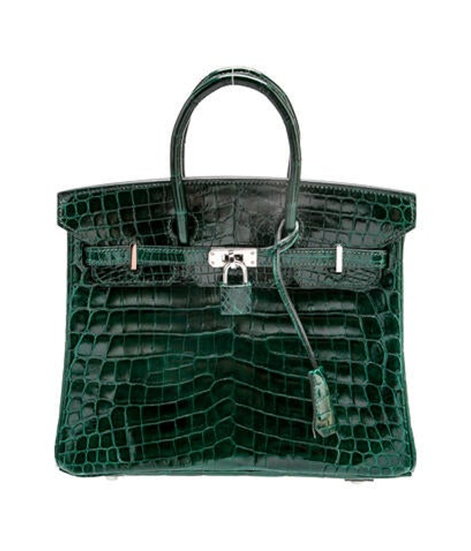 Hermes Shiny Crocodile Birkin 25