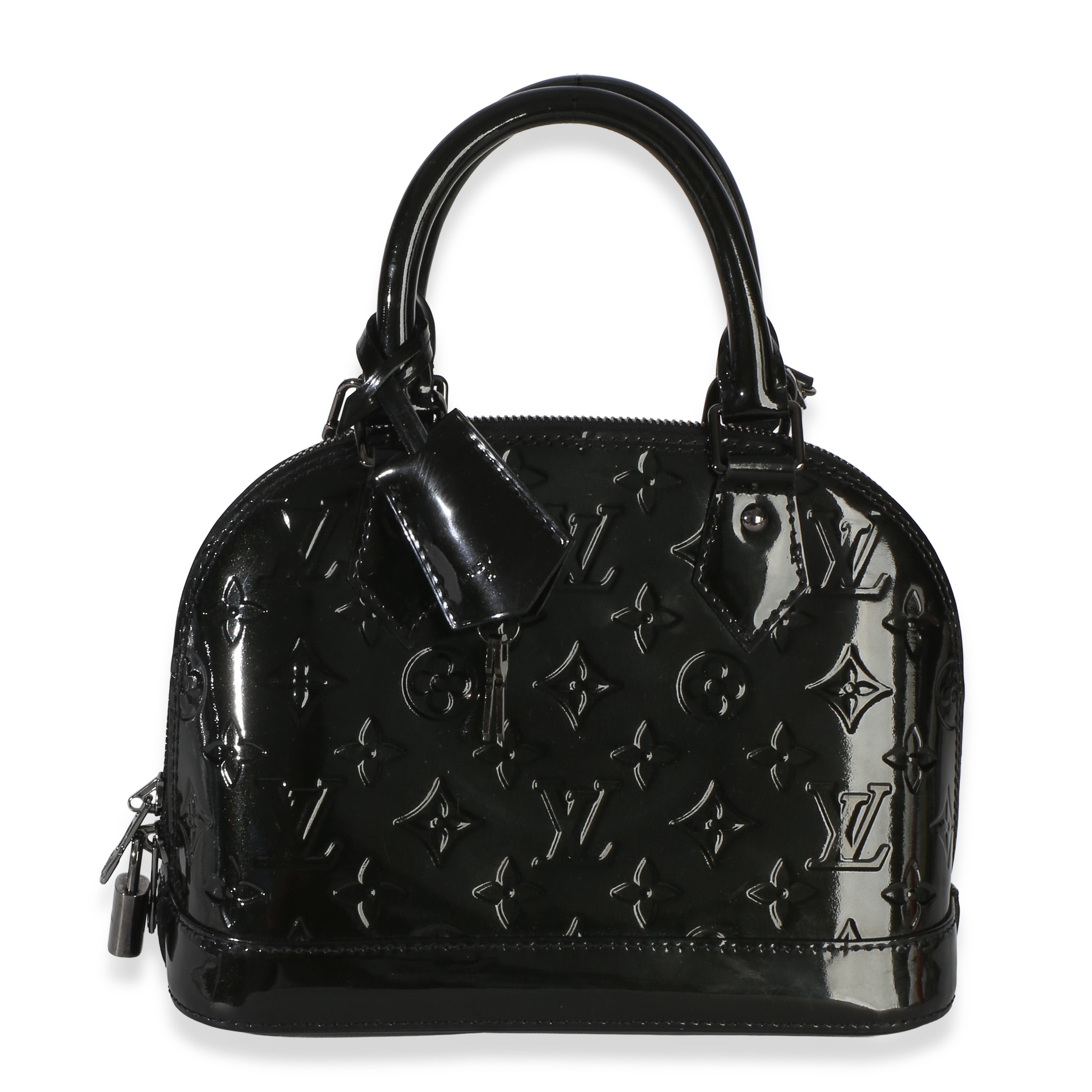 Black Monogram Vernis Alma BB