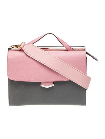 Leather Demi-Jour Tricolor Leather Top Handle Bag.