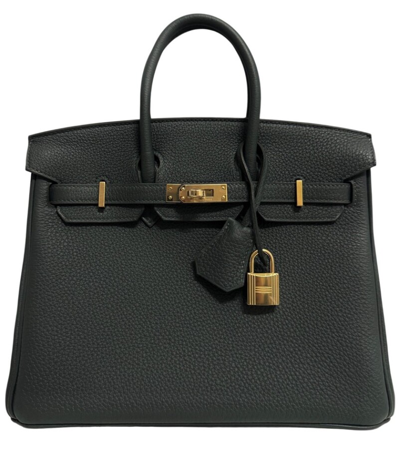 Hermes Vert Mangrove Togo Birkin 25 Permabrass Hardware, 2025