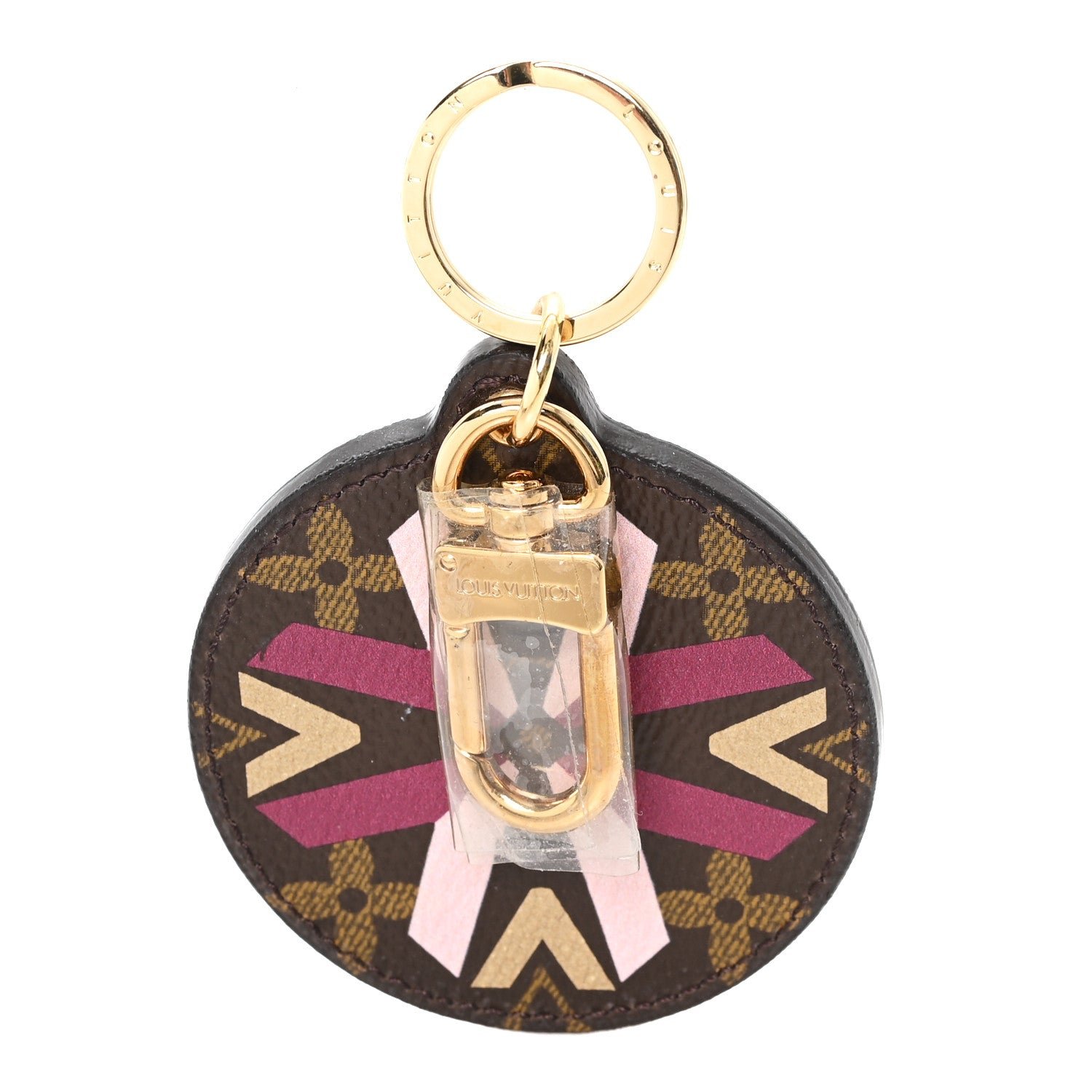 Louis Vuitton Monogram Illustre Multi V Bag Charm Key Ring