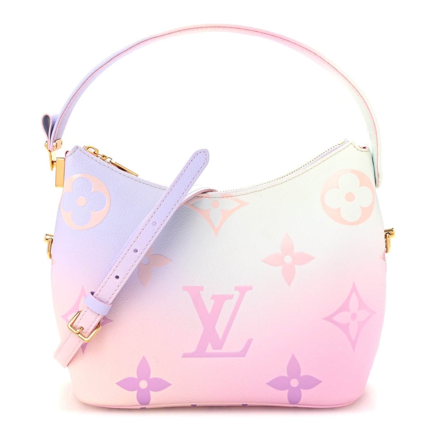 Louis Vuitton Monogram Giant Spring In The City Marshmallow Hobo PM Sunrise Pastel
