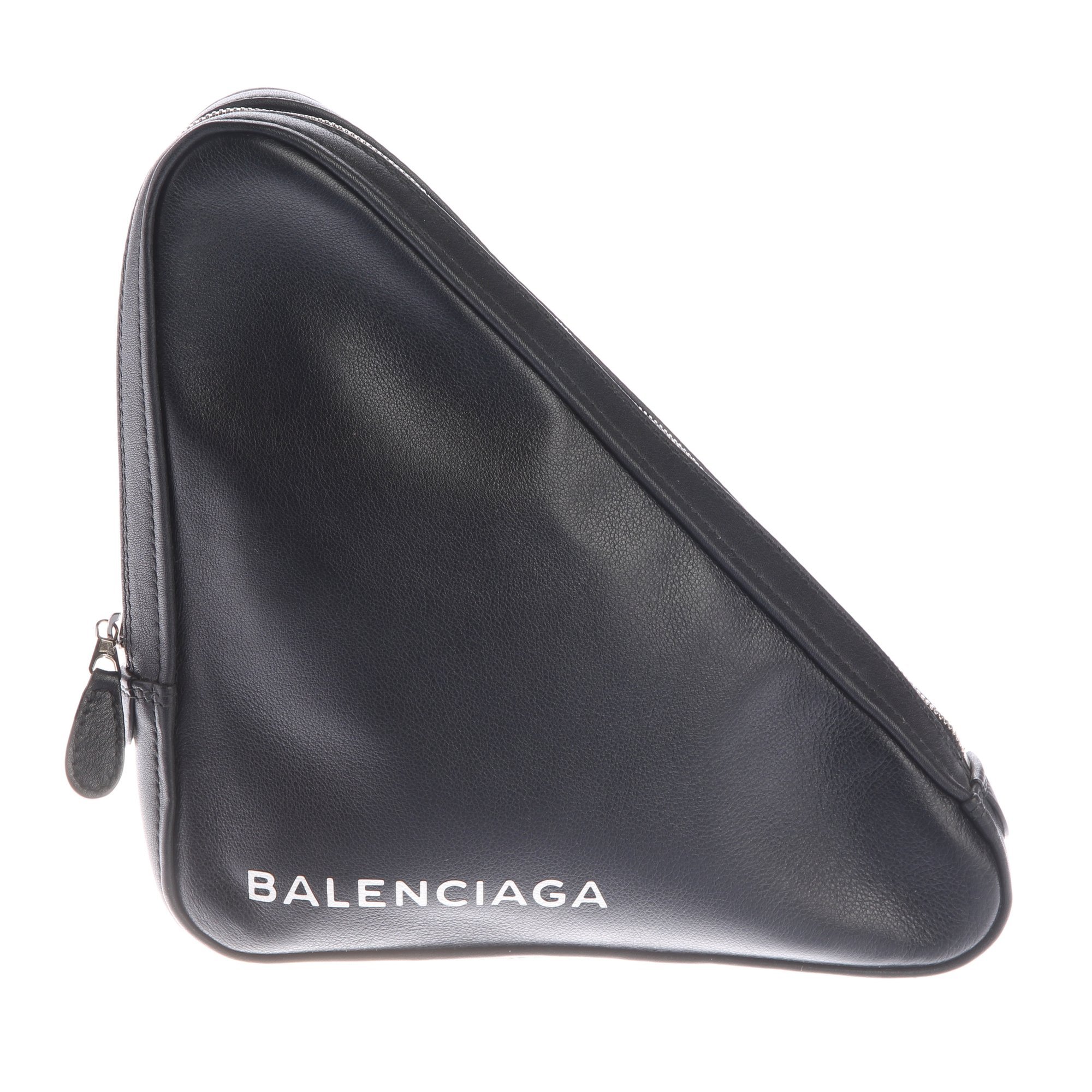 Leather clutch bag