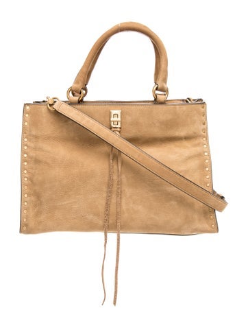 Suede Top Handle Bag