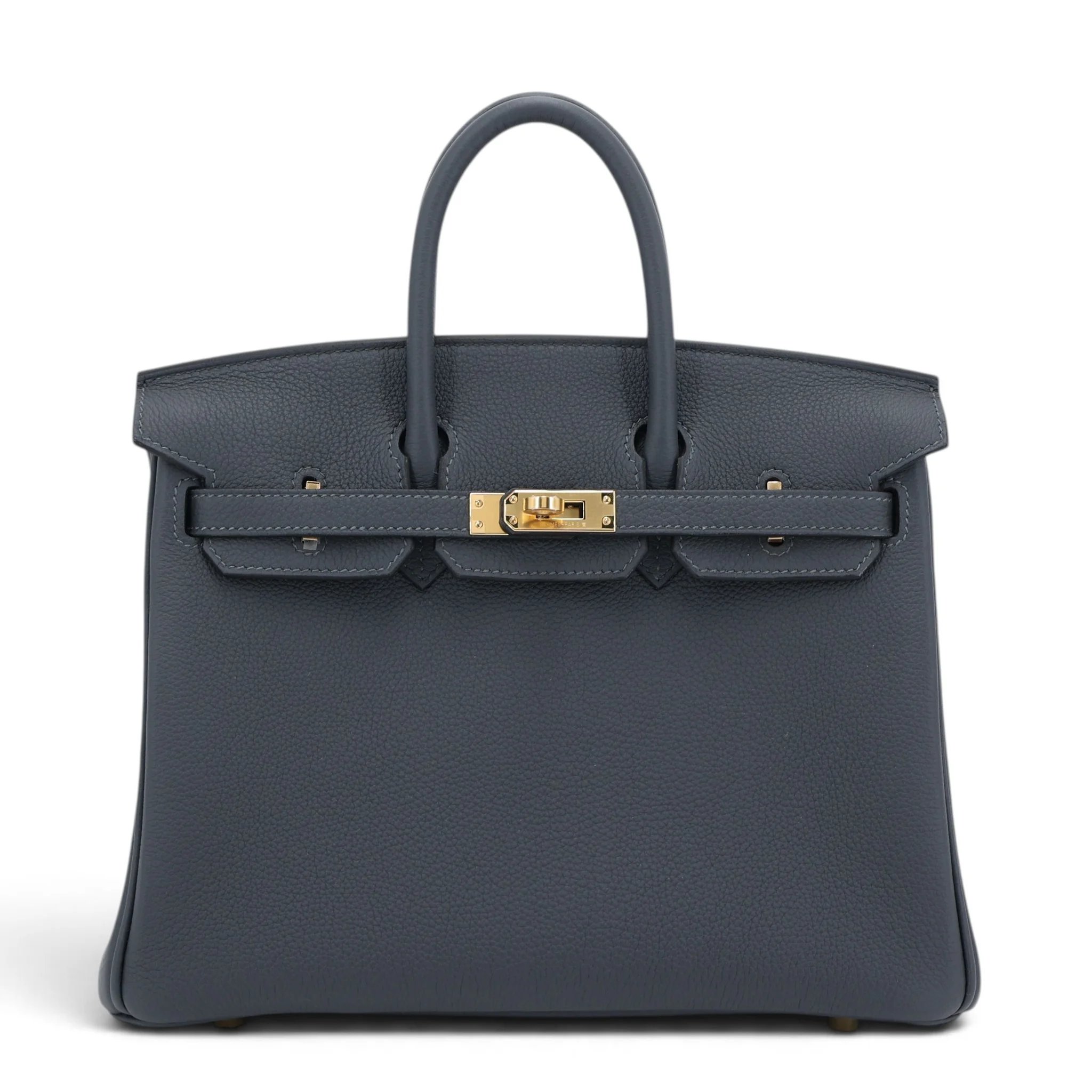 Brand New ( Rank N ) HERMÈS Birkin 25 Gris misty (H0) Togo Gold hardware G (2026)