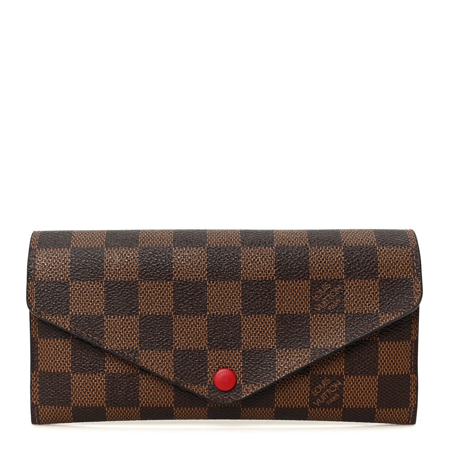 Louis Vuitton Damier Ebene Josephine Wallet Red