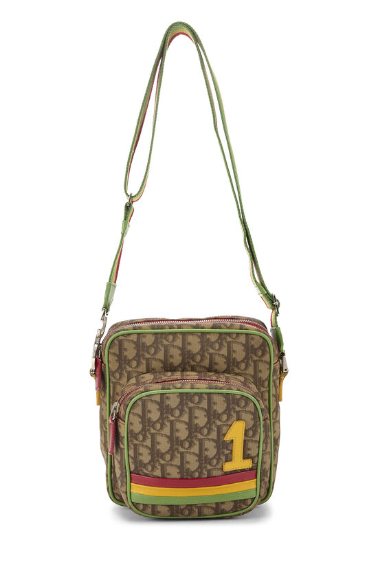Dior Brown Trotter Coated Canvas Shoulder Bag Mini