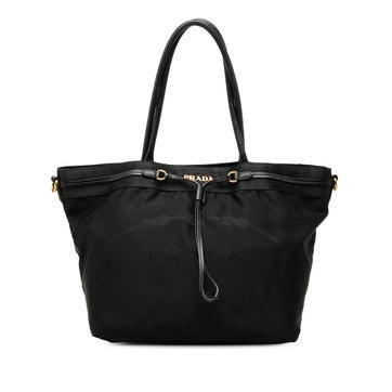 Nylon Tessuto Canapa Logo Satchel