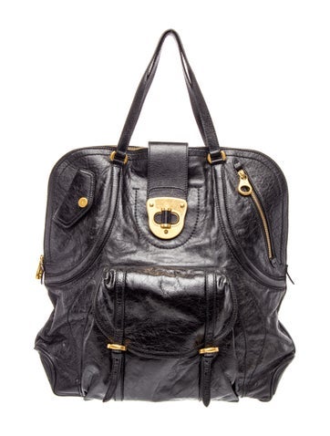 Leather Top Handle Bag Vintage