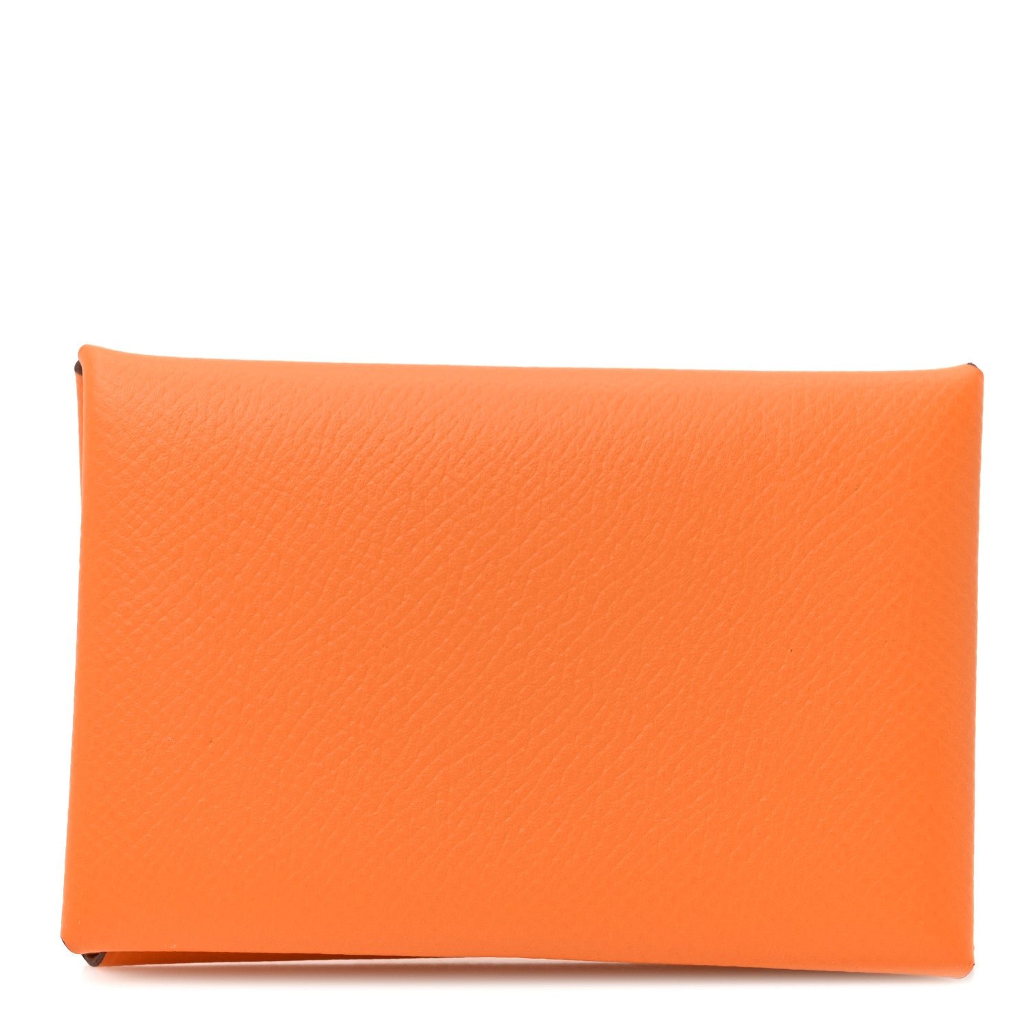 Hermes Hermes Epsom Calvi Card Case Orange