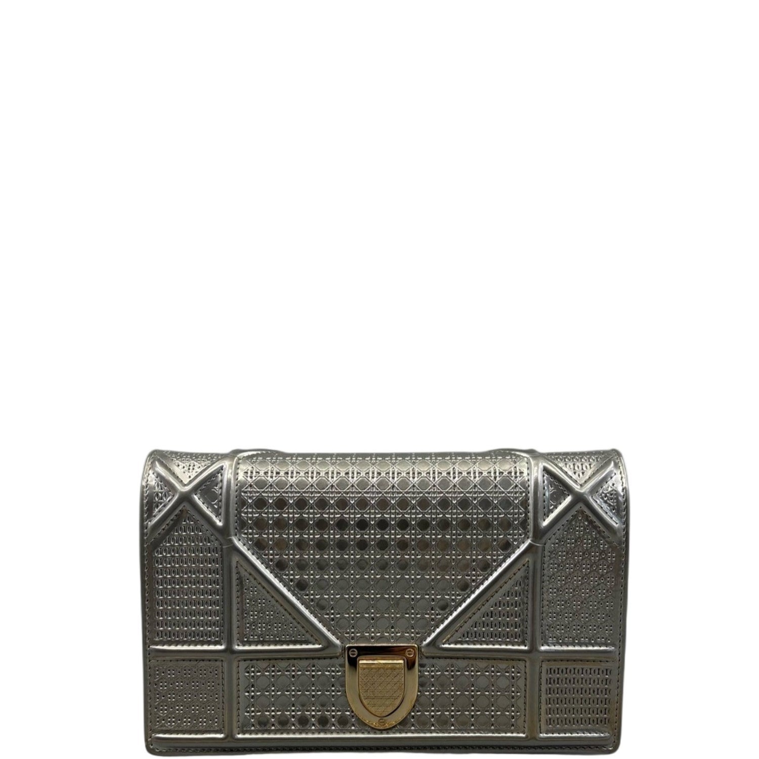 Calfskin Diorama Wallet On Chain Pouch Small