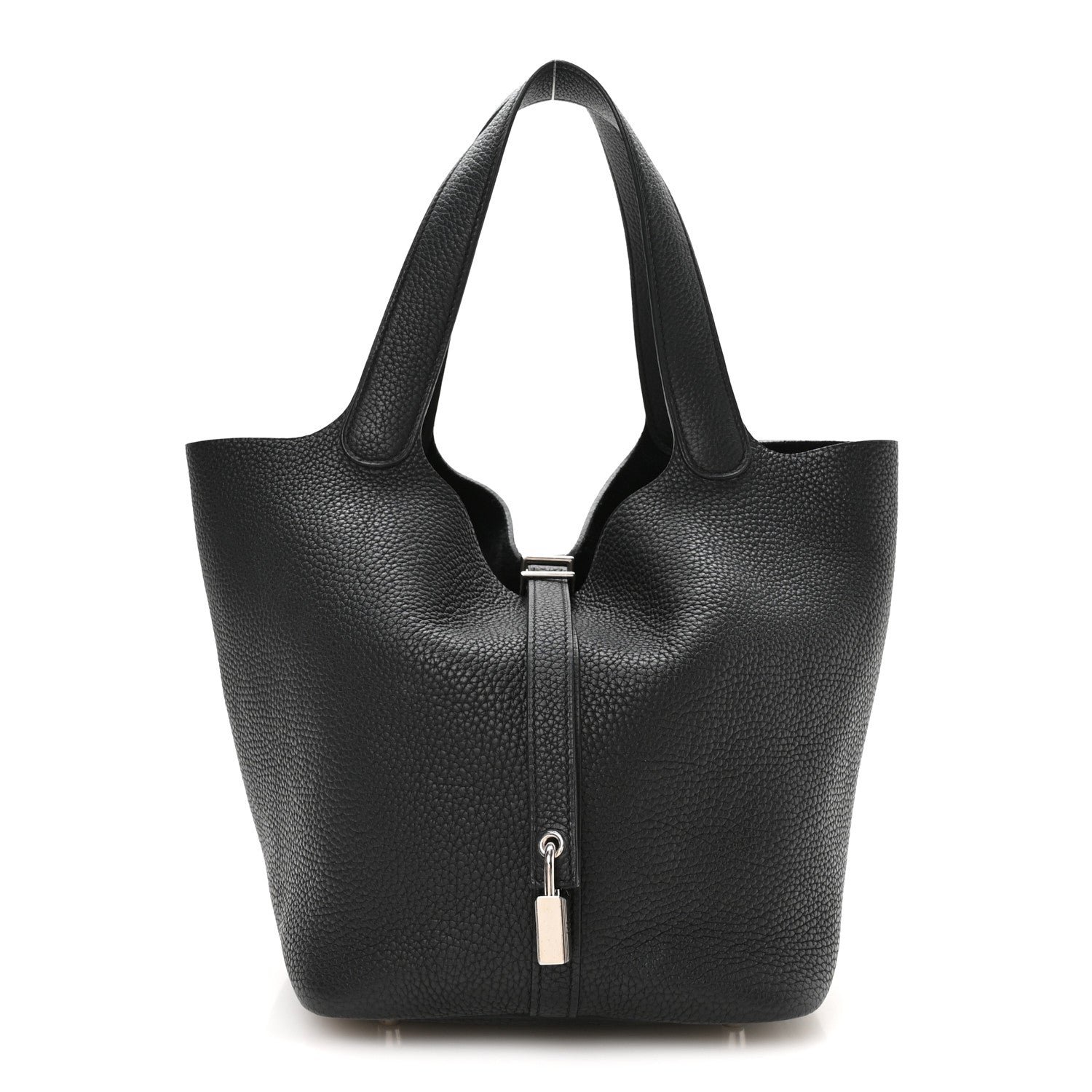Hermes Taurillon Clemence Picotin Lock 22 MM Black