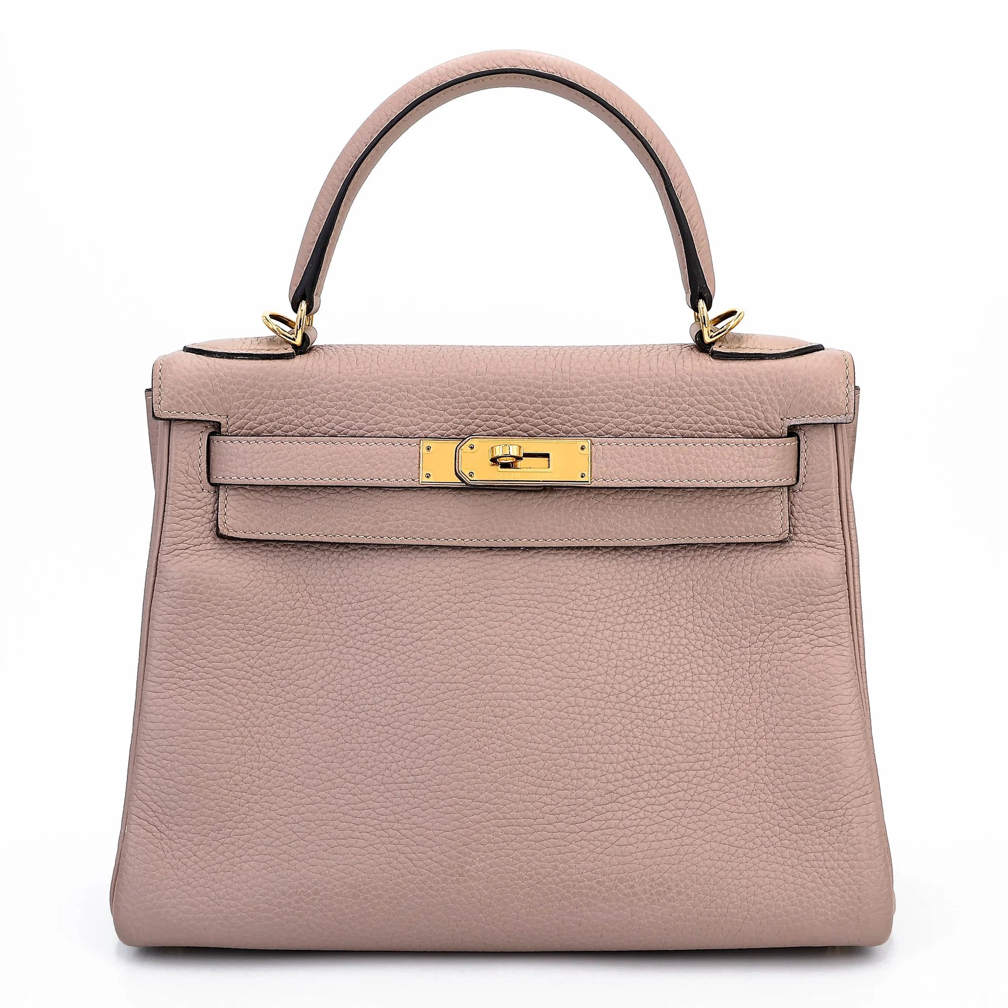 Very Good ( Rank A) HERMÈS Kelly 28 Glycine (4W) Togo Gold hardware T (2015)