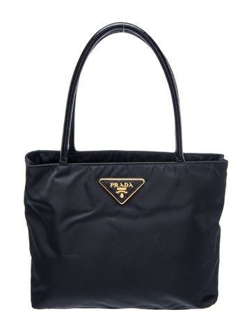 Tessuto Nylon Top Handle Bag