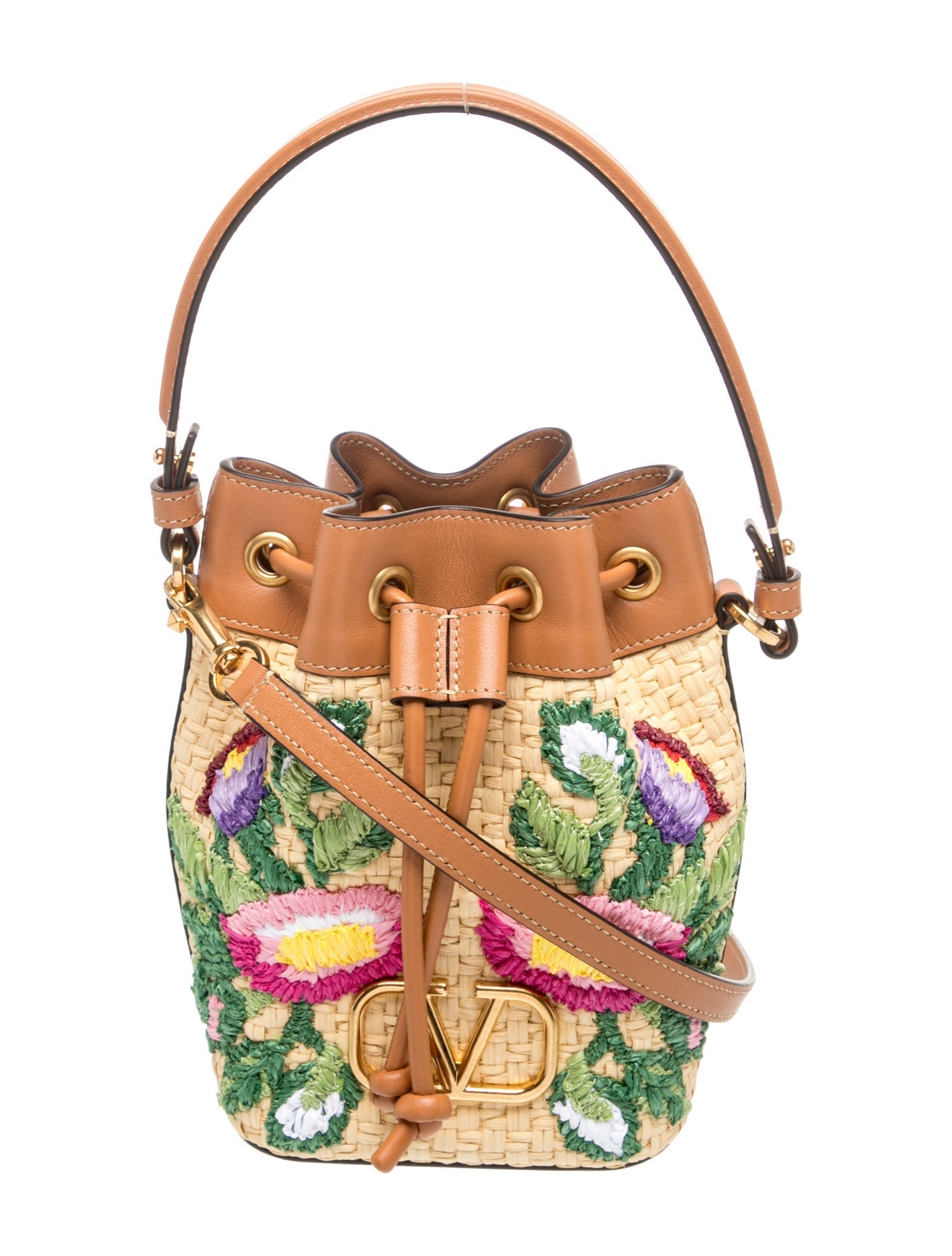 Raffia Bucket Bag