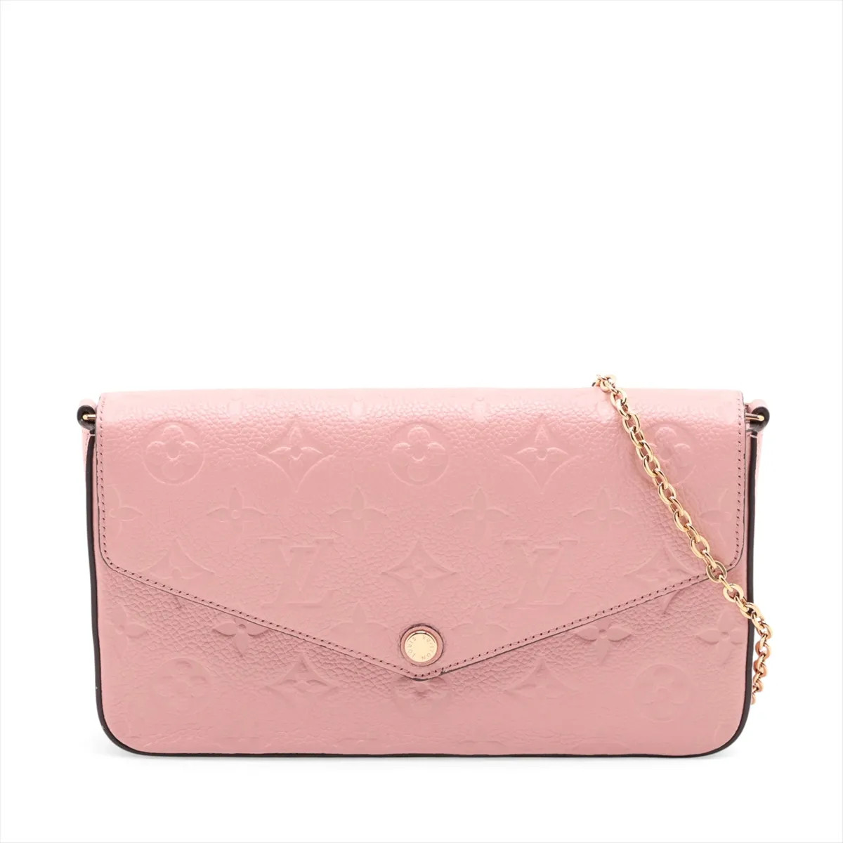 Louis Vuitton Monogram Empreinte Pochette Felicie M82608 Pink There was an RFID