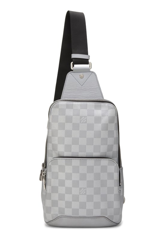Silver Damier Infini Avenue Sling Messenger