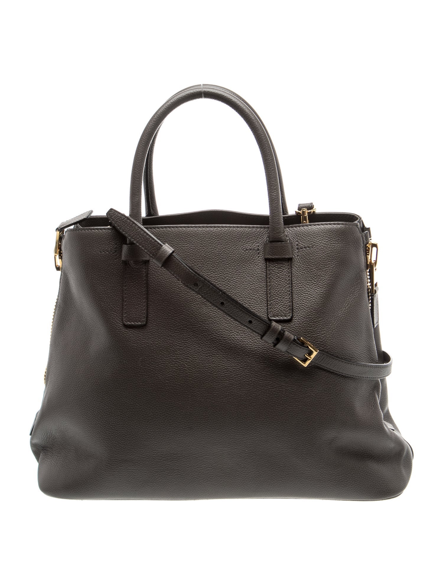Tom Ford Leather Top Handle Bag