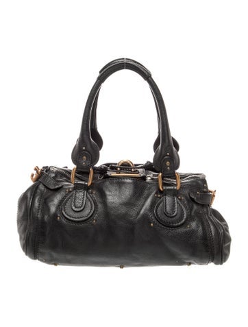 Leather Paddington bag Medium