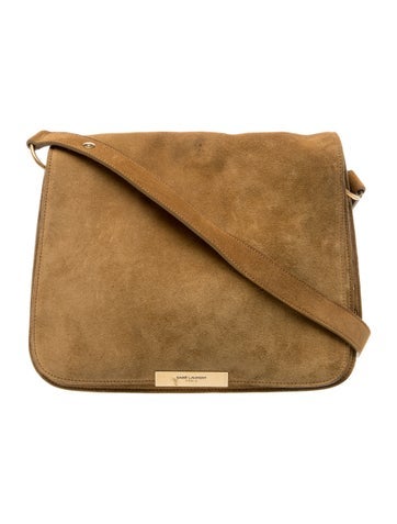 Suede Messenger Bag